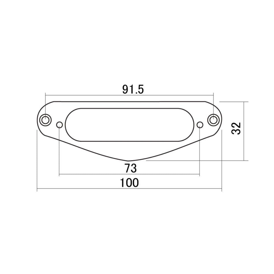 Hosco Metal Mounting Rings for Tele-Style Single-Coil Pickup by JOBOIS