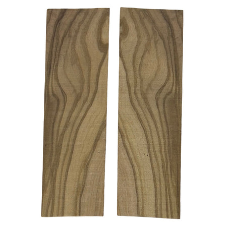 Olivewood Knife Scale Blank- 5 x 1-1/2 x 3/8 Inch- Wood Handle Material for Knives, Tools, and Grips (Bookmatched) - Exotic Wood Zone