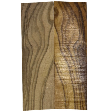 Olivewood Knife Scale Blank- 5 x 1-1/2 x 3/8 Inch- Wood Handle Material for Knives, Tools, and Grips (Bookmatched) - Exotic Wood Zone