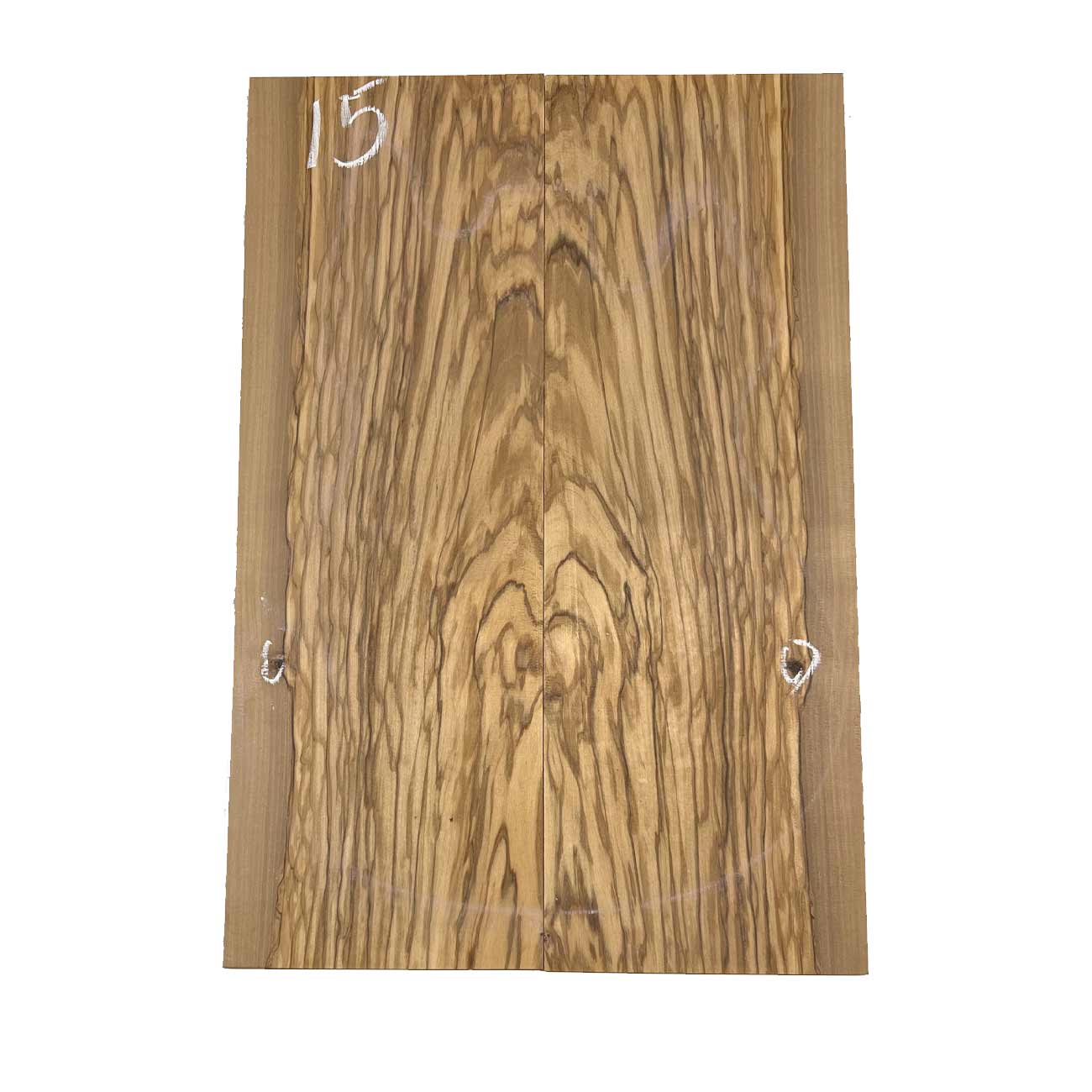 Olivewood Bookmatched Guitar Drop Tops 21"x 7-1/4"x 3/8" #15 - Exotic Wood Zone - Buy online Across USA 