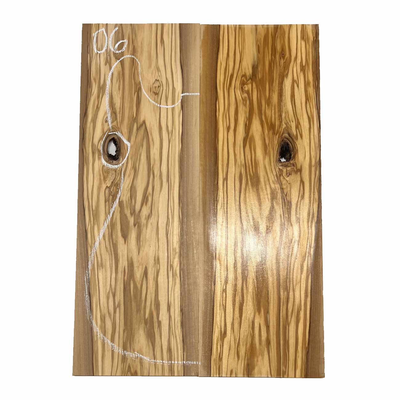 Olivewood Bookmatched Guitar Drop Tops 21"x 7-1/4"x 3/8" #06 - Exotic Wood Zone - Buy online Across USA 