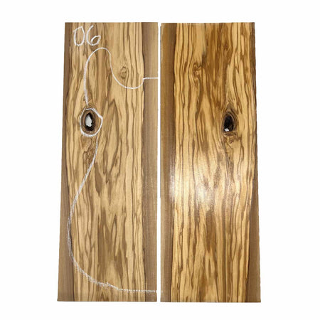 Olivewood Bookmatched Guitar Drop Tops 21"x 7-1/4"x 3/8" #06 - Exotic Wood Zone - Buy online Across USA 