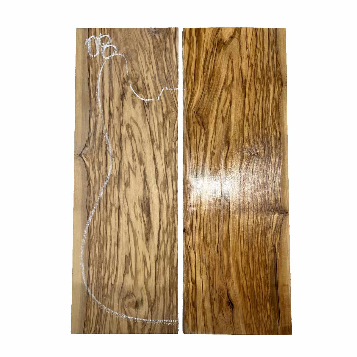 Olivewood Bookmatched Guitar Drop Tops 21"x 7-1/4"x 3/8" #08 - Exotic Wood Zone - Buy online Across USA 