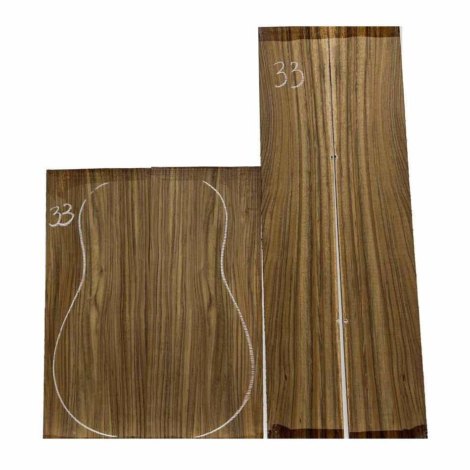 Ovangkol Classical Guitar Back & Side Set #33 - Exotic Wood Zone - Buy online Across USA 