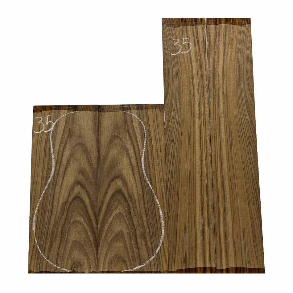 Ovangkol Classical Guitar Back & Side Set #35 - Exotic Wood Zone - Buy online Across USA 