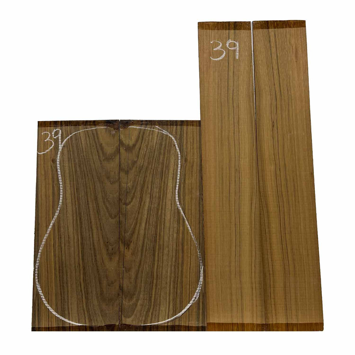 Ovangkol Classical Guitar Back & Side Set #39 - Exotic Wood Zone - Buy online Across USA 