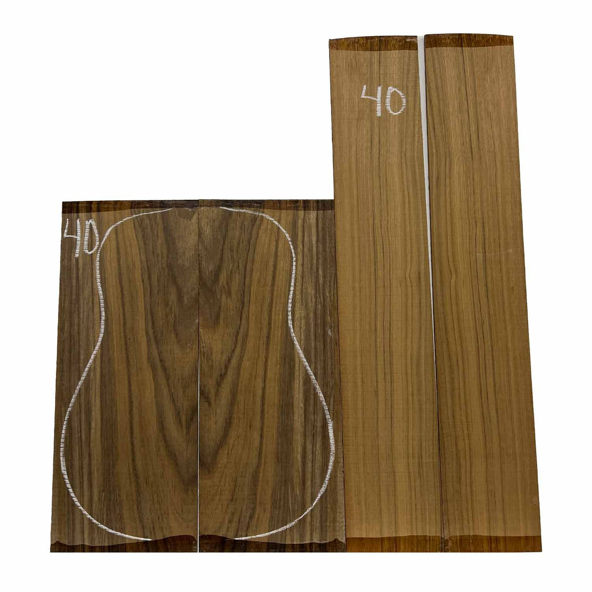 Ovangkol Classical Guitar Back & Side Set #40 - Exotic Wood Zone - Buy online Across USA 