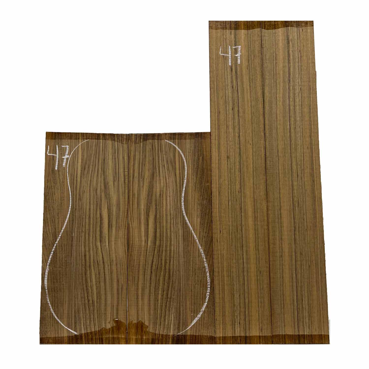 Ovangkol Classical Guitar Back & Side Set #47 - Exotic Wood Zone - Buy online Across USA 