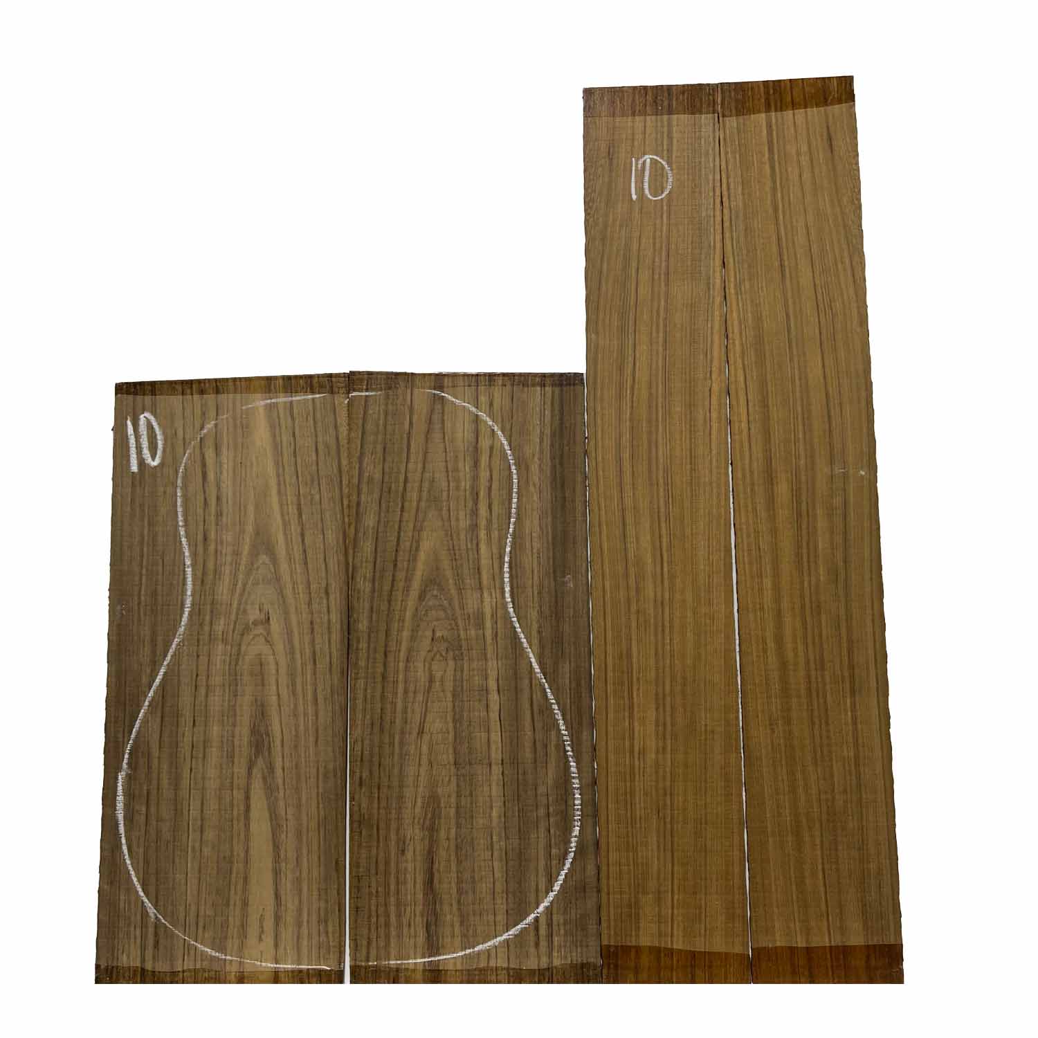 Ovangkol Dreadnought Guitar Back & Side Set # 10 - Exotic Wood Zone - Buy online Across USA 