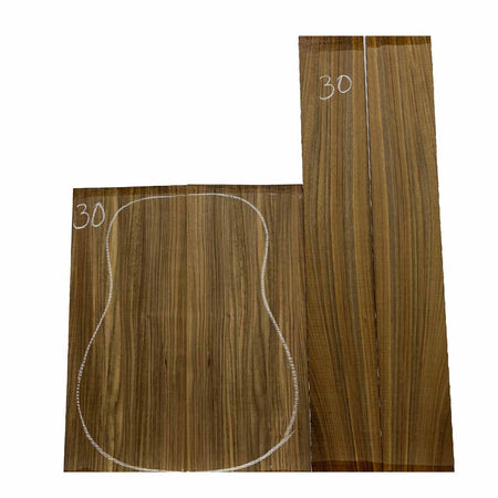 Ovangkol Dreadnought Guitar Back & Side Set #30 - Exotic Wood Zone - Buy online Across USA 