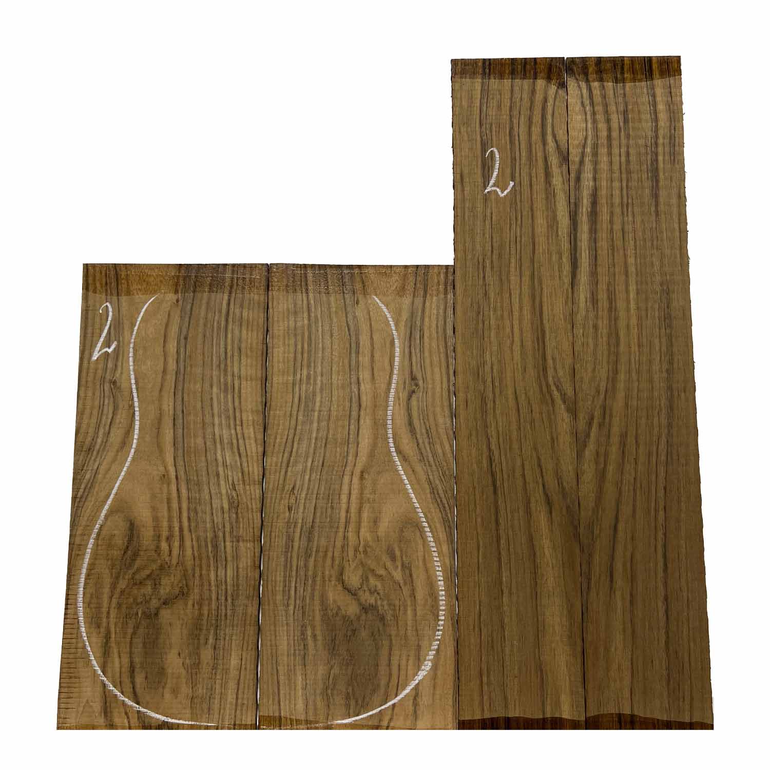 Ovangkol Dreadnought Guitar Back & Side Set # 02 - Exotic Wood Zone - Buy online Across USA 