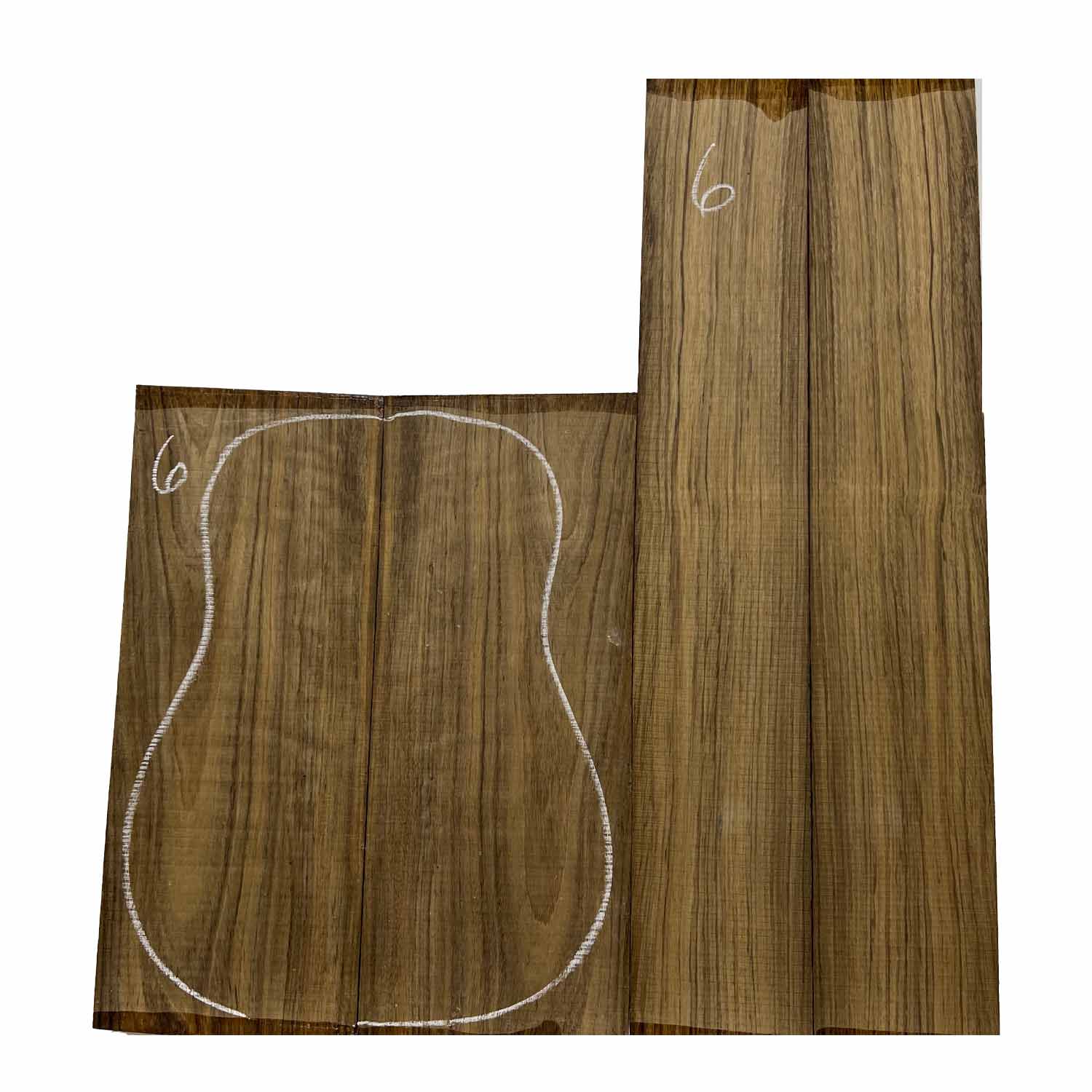 Ovangkol Dreadnought Guitar Back & Side Set # 06 - Exotic Wood Zone - Buy online Across USA 