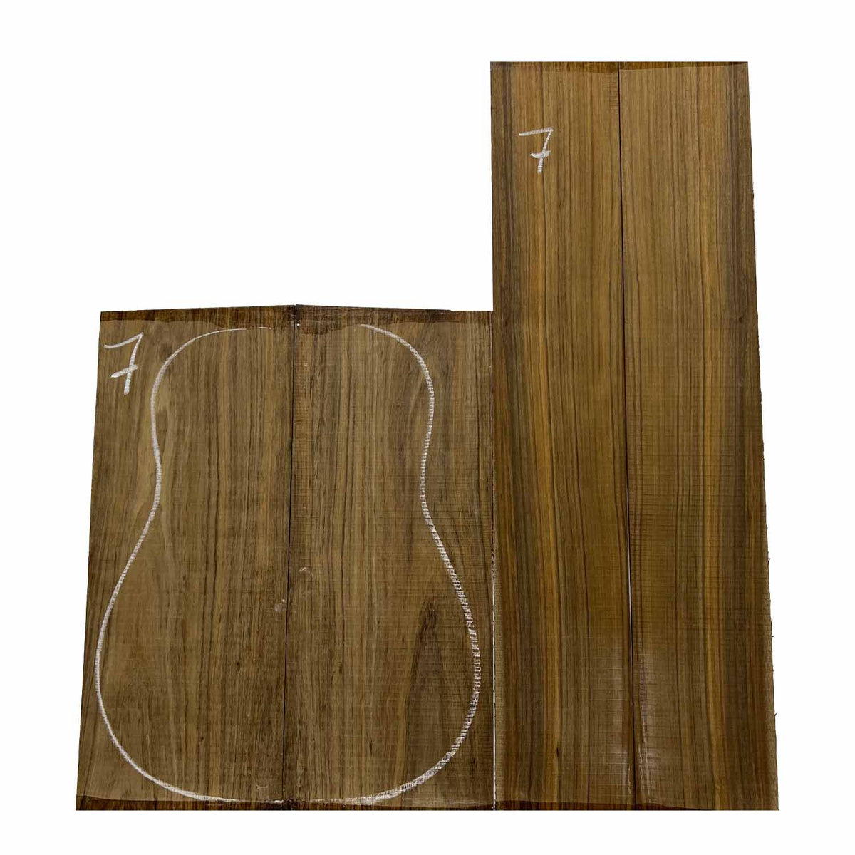 Ovangkol Dreadnought Guitar Back & Side Set # 07 - Exotic Wood Zone - Buy online Across USA 