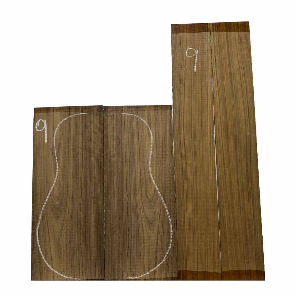 Ovangkol Dreadnought Guitar Back & Side Set # 09 - Exotic Wood Zone - Buy online Across USA 