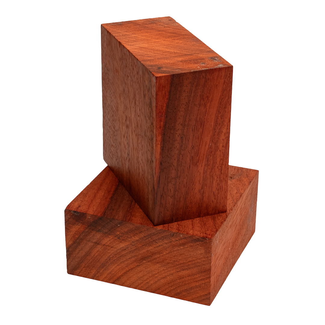 Exotic Kiln-Dried Padauk Platter Turning Blank - 10" X 10" X 2" Lathe Wood For Woodturning
