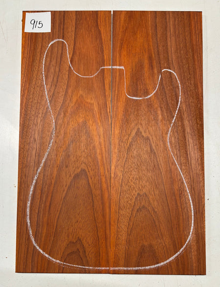 Padauk Guitar Drop Top - 21" x 7-1/4" x 3/8" #915 - Exotic Wood Zone