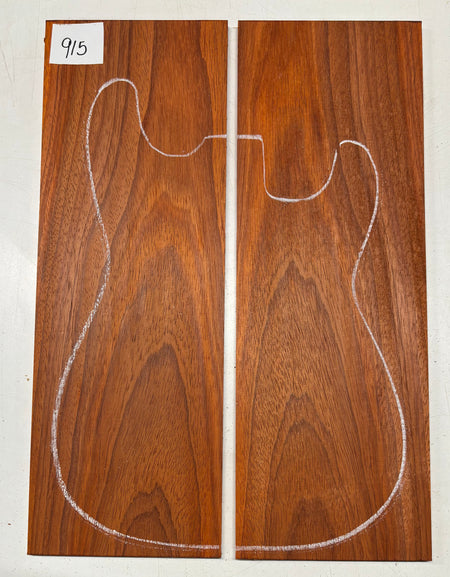 Padauk Guitar Drop Top - 21" x 7-1/4" x 3/8" #915 - Exotic Wood Zone