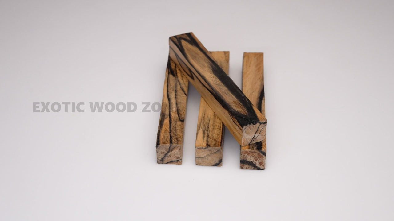 Buy Black and White Ebony Wood Pen Blanks | Exotic Wood Zone
