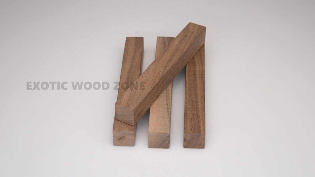 Pack Of 25, Black Walnut Wood Pen Blanks 3/4&quot; x 3/4&quot; x 6&quot;