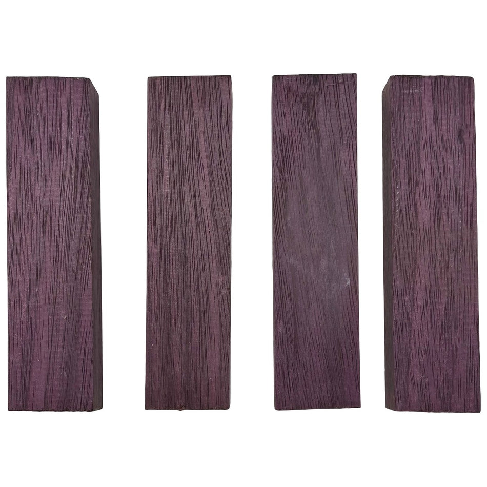 Purpleheart Knife Scale Blank- 6 x 1-1/2 x 1 Inch- Handle Material for Knives, Tools, and Grips