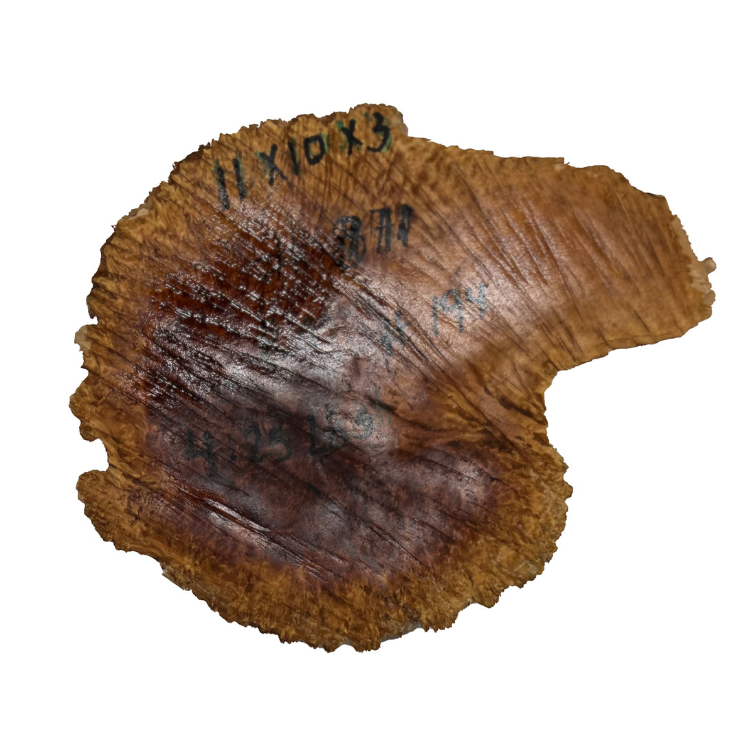 Red Mallee Burl | 11&quot;x 10&quot;x 3&quot; | 4.25 Lbs 