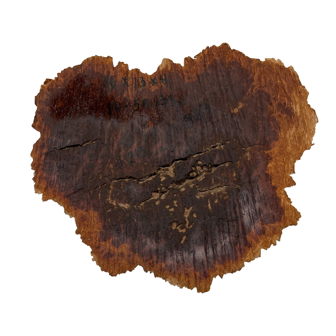 Red Mallee Burl | 16&quot;x 13&quot;x 4&quot; | 10.5 Lbs 