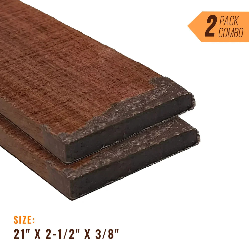 Pack of 2, East Indian Rosewood Guitar Fingerboard Blanks 21&quot; x 2-1/2&quot; x 3/8&quot; - Exotic Wood Zone - Buy online Across USA 