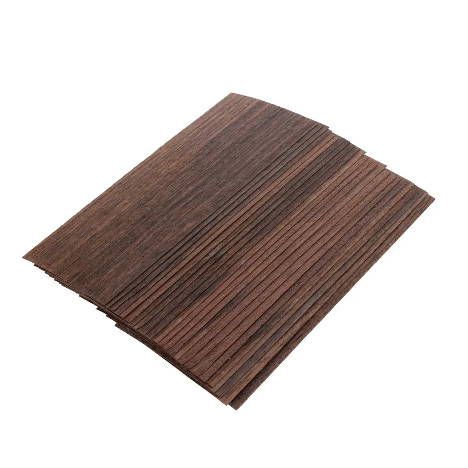 Pack Of 24, East Indian Rosewood Veneer Inlay Wood Blanks