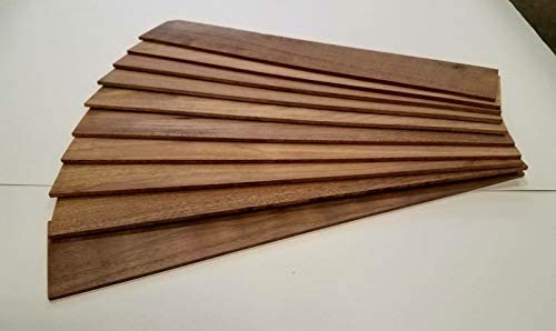 Pack of 10, Walnut Thin Sawn Lumber Board Blank 1/8&quot; x 3&quot; x 18&quot; - Exotic Wood Zone - Buy online Across USA 