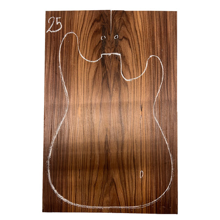 Santos Rosewood/Morado Guitar Drop Tops 21" x 7" x 3/8" #25 - Exotic Wood Zone - Buy online Across USA 