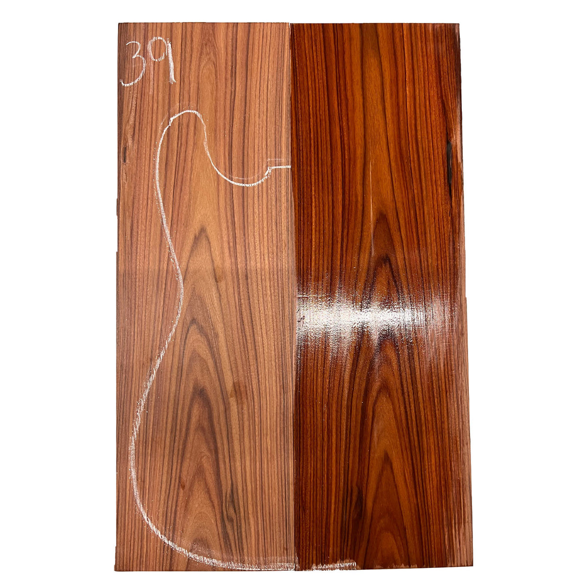 Santos Rosewood/Morado Guitar Drop Tops 21" x 7" x 3/8" #39 - Exotic Wood Zone - Buy online Across USA 