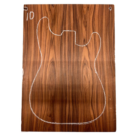 Santos Rosewood/Morado Guitar Drop Tops 21" x 7" x 3/8" #10 - Exotic Wood Zone - Buy online Across USA 