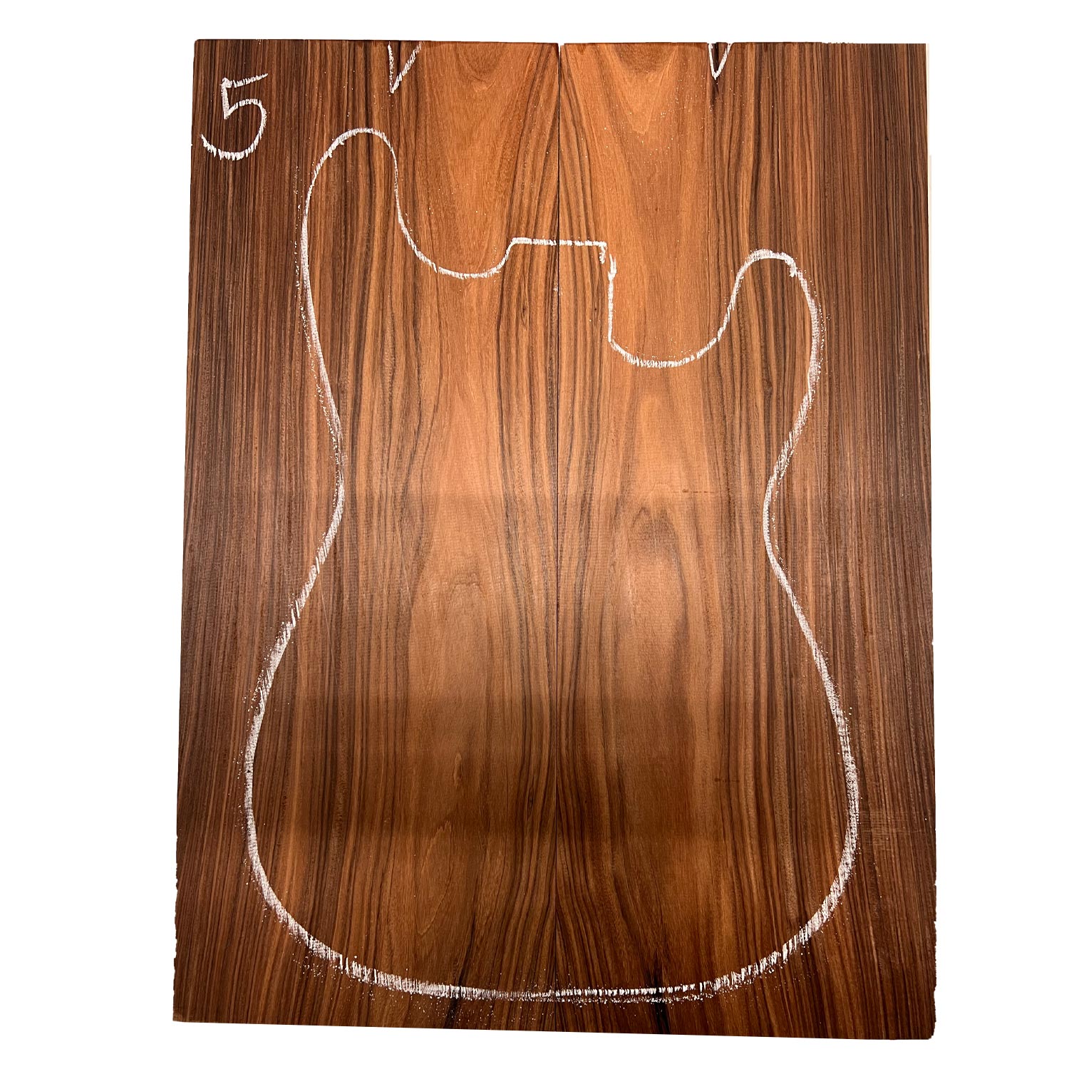 Santos Rosewood/Morado Guitar Drop Tops 21" x 7" x 3/8" #05 - Exotic Wood Zone - Buy online Across USA 