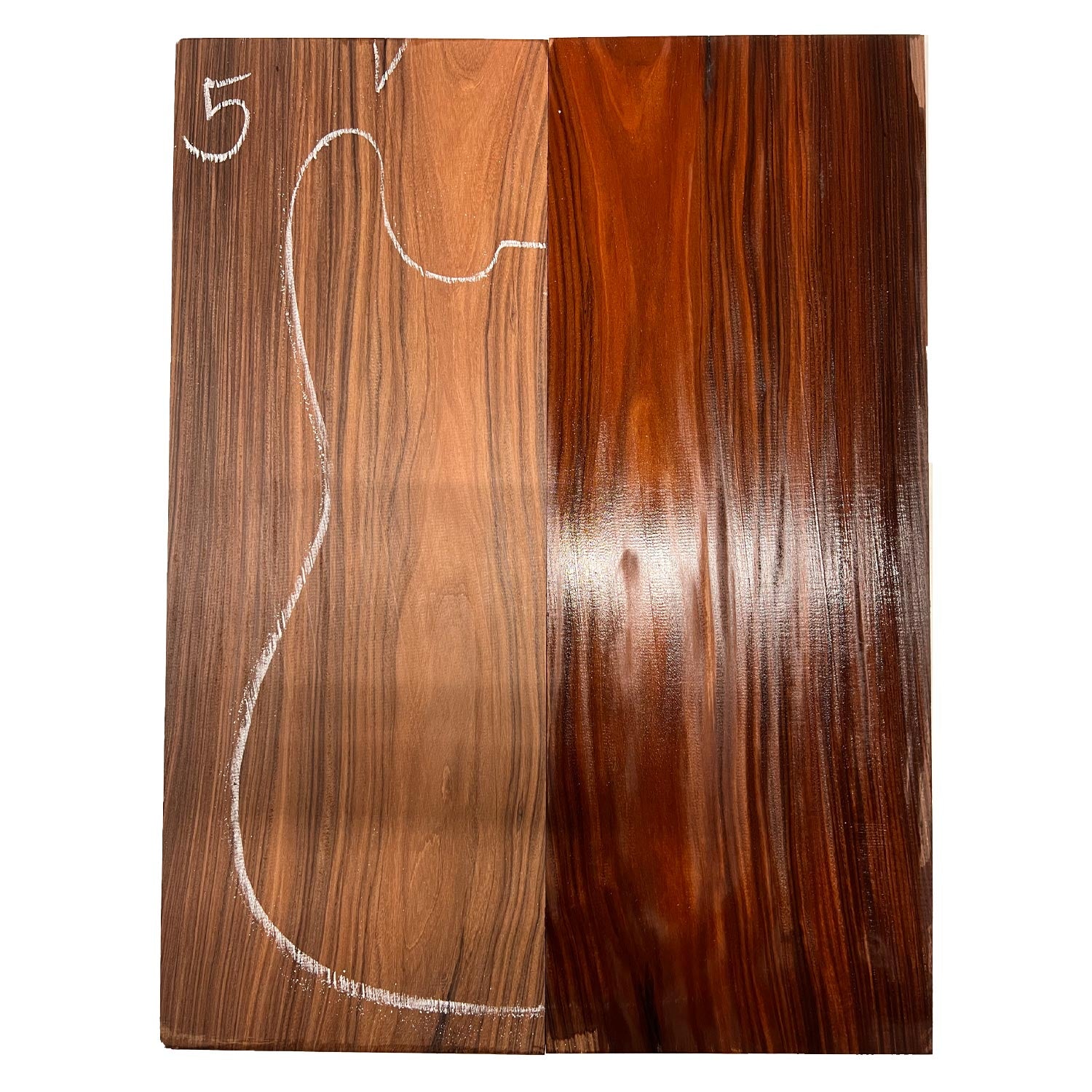 Santos Rosewood/Morado Guitar Drop Tops 21" x 7" x 3/8" #05 - Exotic Wood Zone - Buy online Across USA 