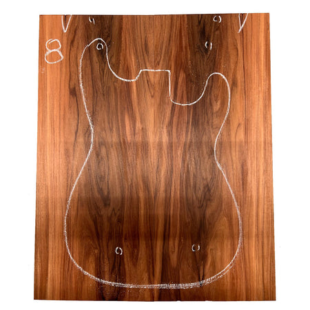 Santos Rosewood/Morado Guitar Drop Tops 21" x 7" x 3/8" #08 - Exotic Wood Zone - Buy online Across USA 