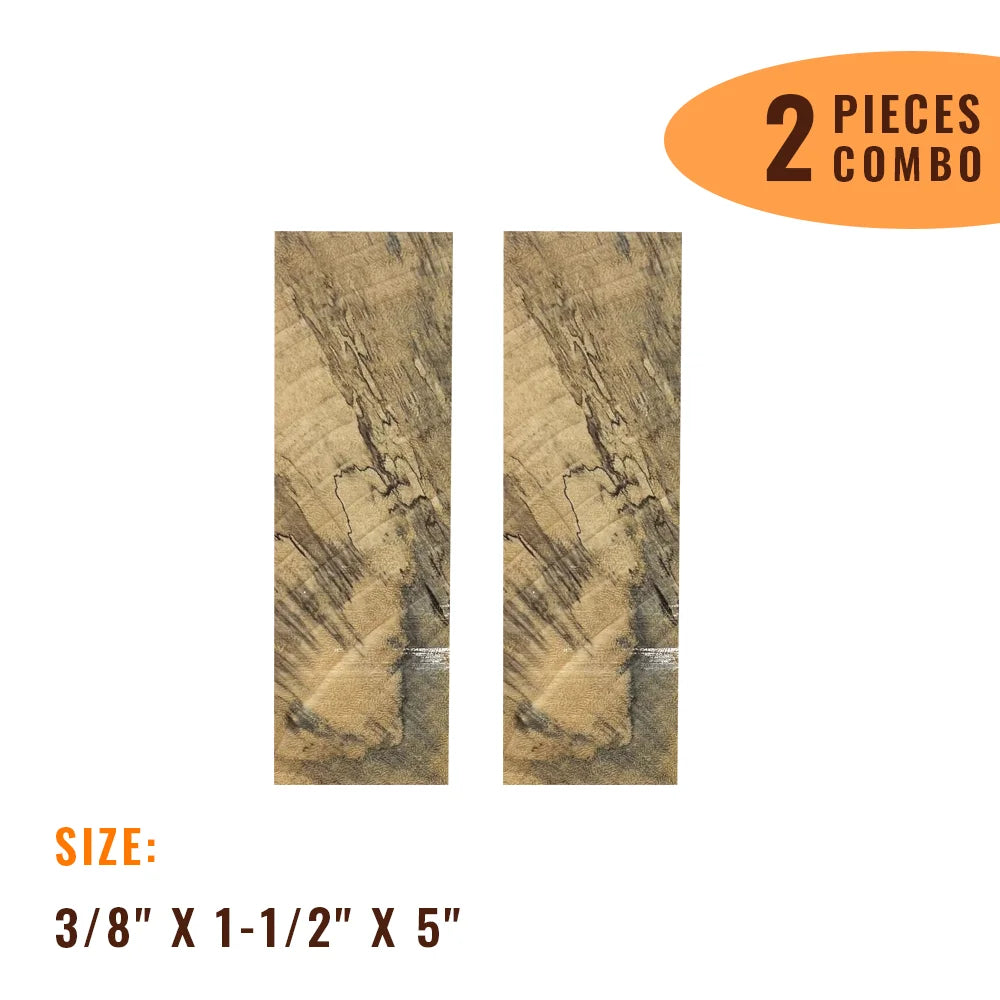 Pack of 2, Tamarind Wood Knife Blanks/Knife Scales Bookmatched 5"x1-1/2"x3/8" - Exotic Wood Zone - Buy online Across USA 