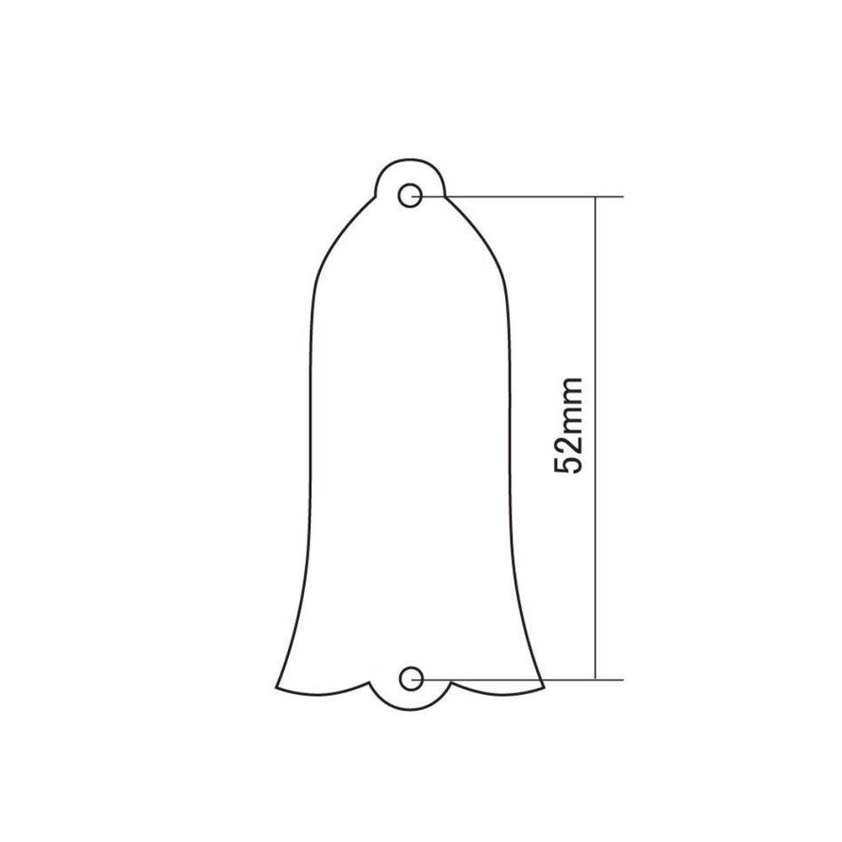 Hosco Bell Style Truss Rod Cover for Gibson Guitar - Black by JOBOIS