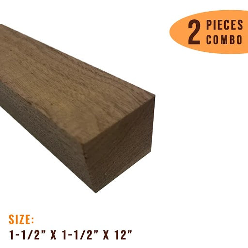 Pack of 2, American Black Walnut Turning Wood Blanks 1-1/2 x 1-1/2 x 12 inches - Exotic Wood Zone - Buy online Across USA 