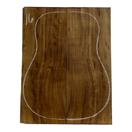 Curly Flame Hawaiian Koa Dreadnought Guitar Back & Side Set #16 - Exotic Wood Zone - Buy online Across USA 