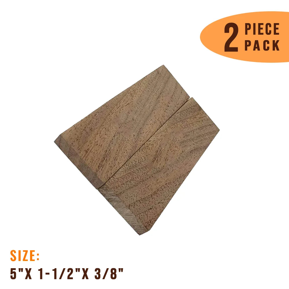 Pack of 2 , Walnut Wood Knife Blanks/Knife Scales Bookmatched 5&quot;x1-1/2&quot;x3/8&quot; - Exotic Wood Zone - Buy online Across USA 