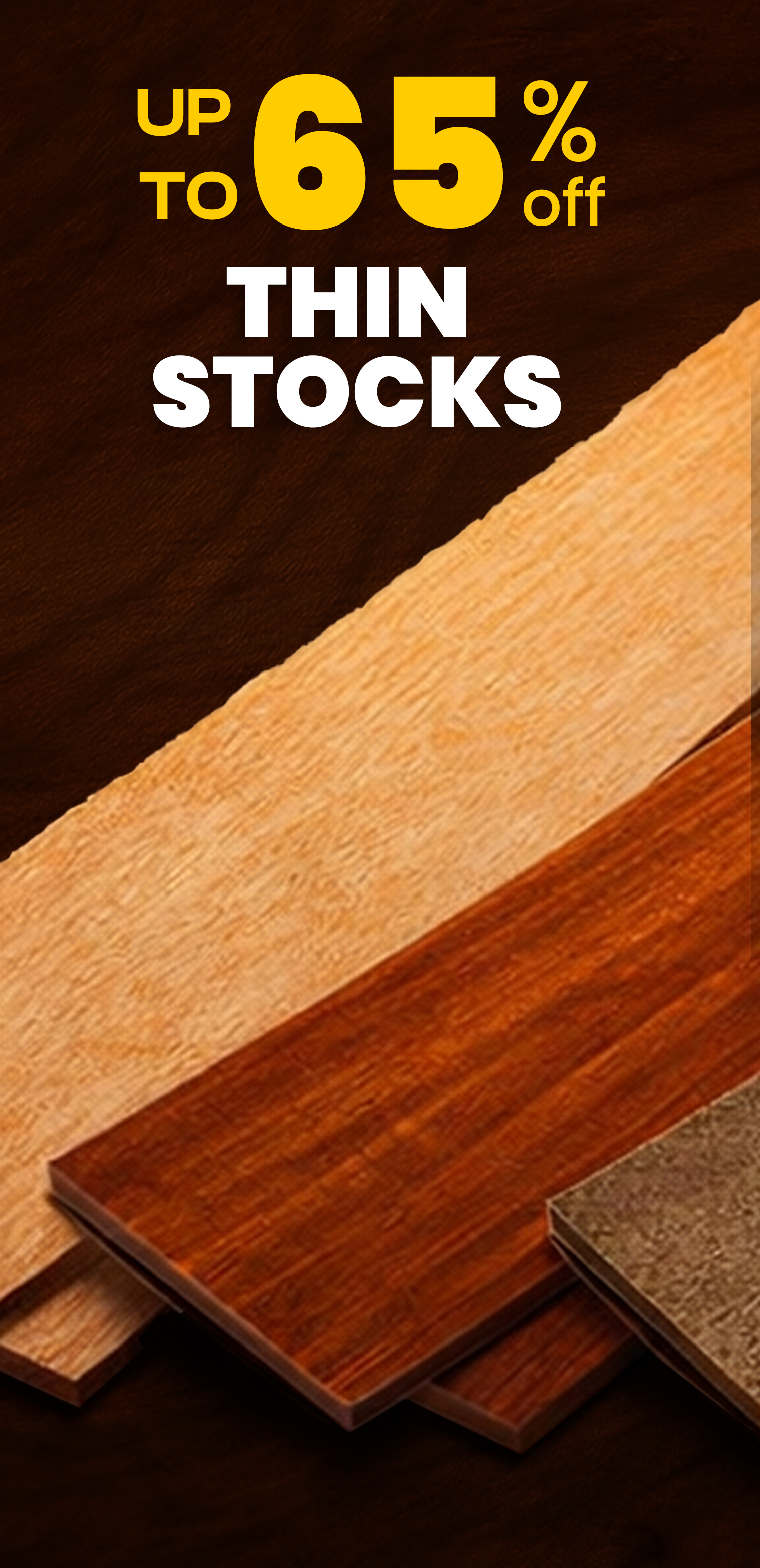 thin stock lumber on sale