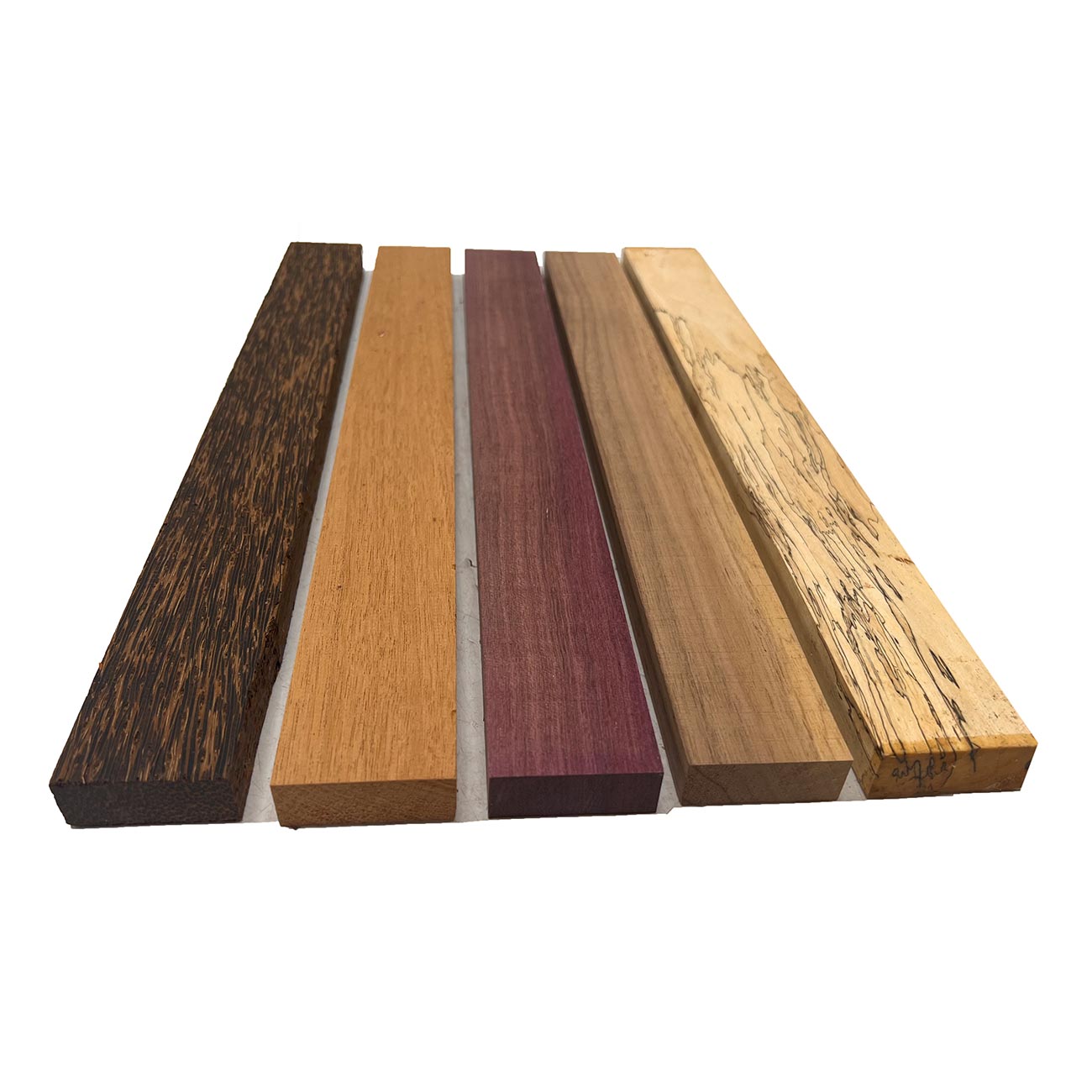 Pack Of 10, Cutting Board Blanks/Lumber Boards 3/4&quot;x2&quot;x24&quot; | ( Spalted Tamarind, Mahogany, Black Palm, Purpleheart, Walnut) - Exotic Wood Zone - Buy online Across USA 