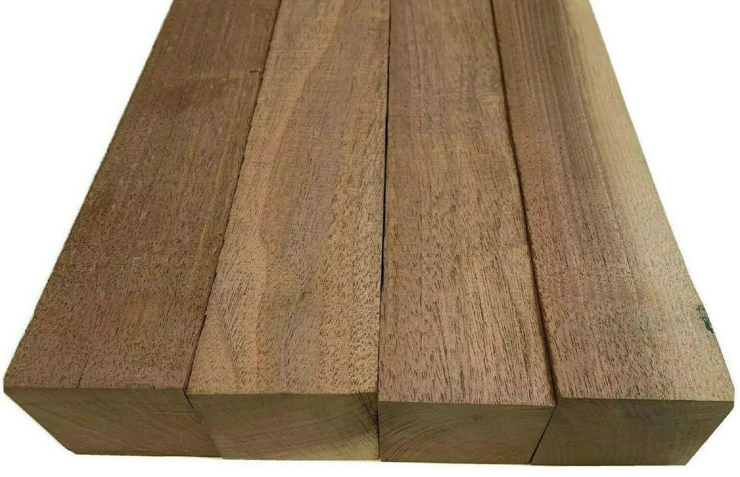 Pack of 4, Black Walnut Lumber Board, Turning Wood of Size 2&quot; X 2&quot; X 6&quot; - Exotic Wood Zone 