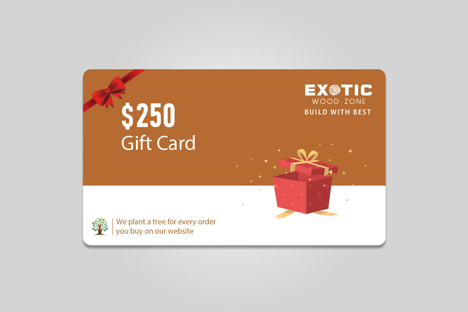 Physical gift card - Exotic Wood Zone - Buy online Across USA 