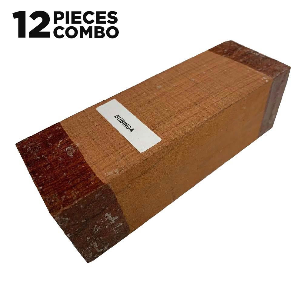 Woodworkers Turning Blank Box - Turning Blank Combo Pack Of 12 ( 2” x 2” x 6”) - Exotic Wood Zone - Buy online Across USA 
