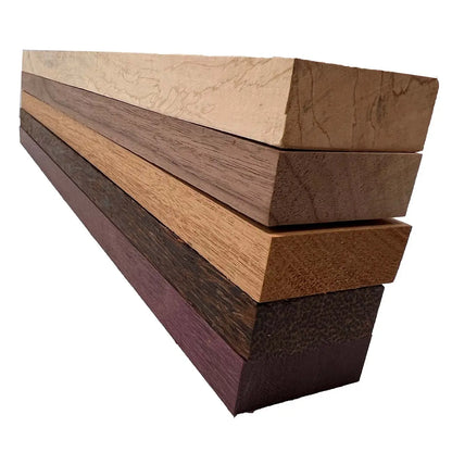 Pack Of 10, Cutting Board Blanks/Lumber Boards 3/4&quot;x2&quot;x18&quot; (Tamarind, Mahogany, Black Palm, Purpleheart, Walnut) - Exotic Wood Zone - Buy online Across USA 