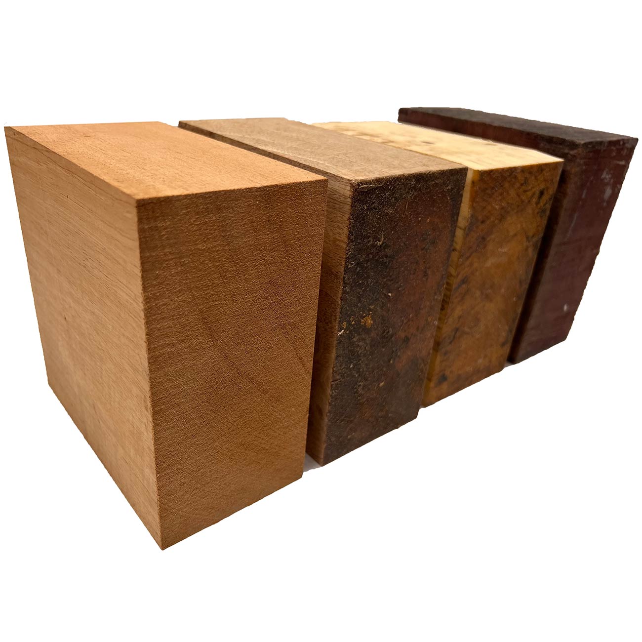 Pack Of 4, Bowl Blanks 6&quot; x 6&quot; x 3&quot; | (Tamarind, Mango, Mahogany, Purpleheart) - Exotic Wood Zone - Buy online Across USA 