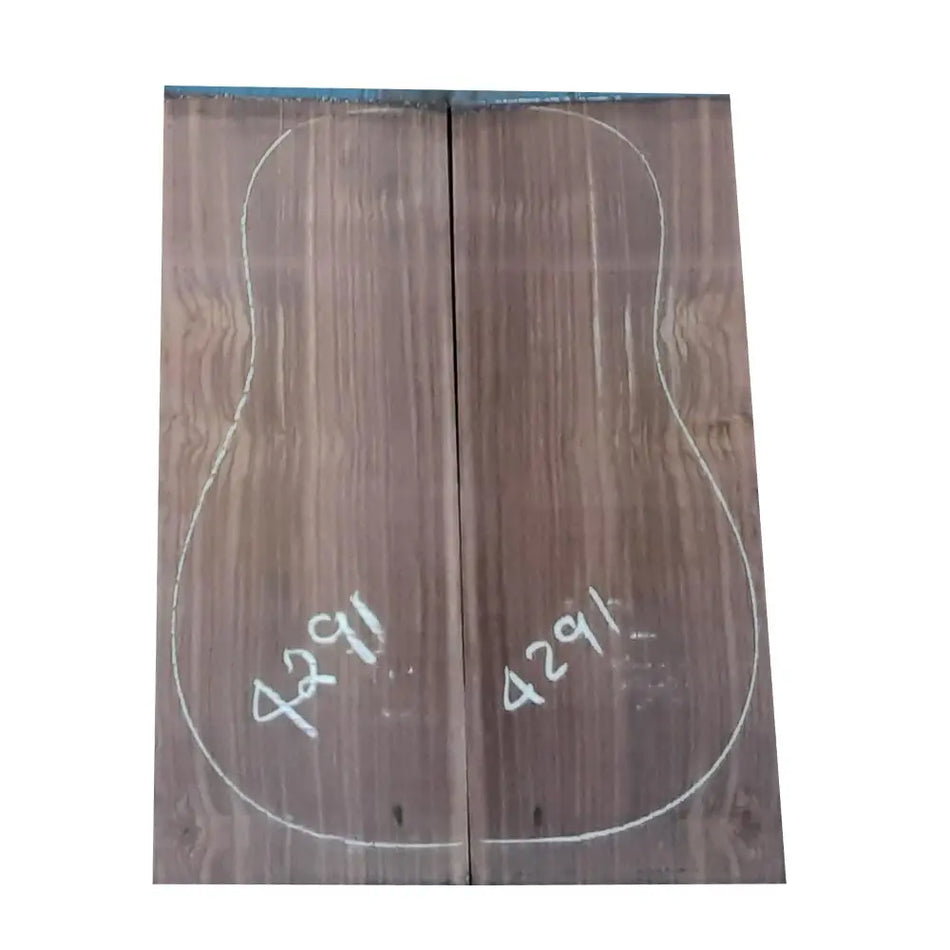 East Indian Rosewood Dreadnought AA Grade Guitar Back & Side Set #4291 - Exotic Wood Zone - Buy online Across USA