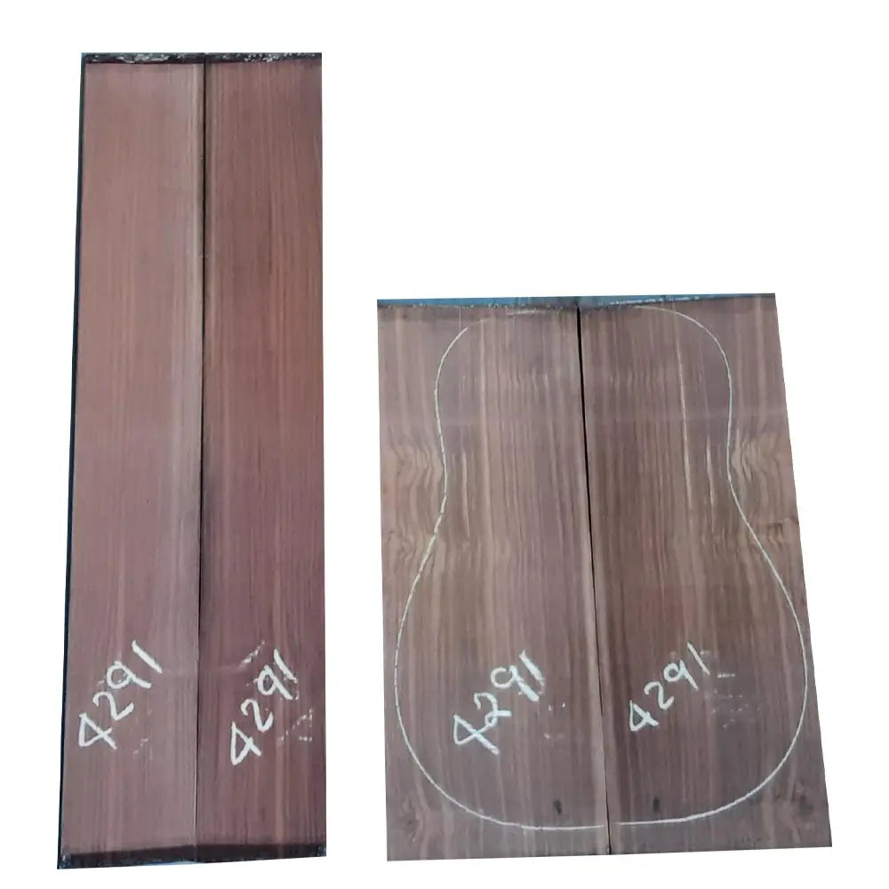 East Indian Rosewood Dreadnought AA Grade Guitar Back & Side Set #4291 - Exotic Wood Zone - Buy online Across USA