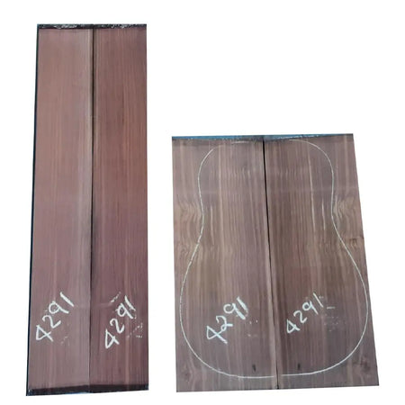 East Indian Rosewood Dreadnought AA Grade Guitar Back & Side Set #4291 - Exotic Wood Zone - Buy online Across USA